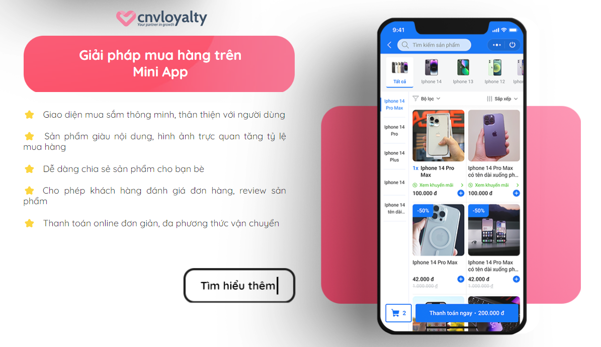 Mini App trên Zalo là cơ hội để các Doanh nghiệp nhỏ, hộ kinh doanh Online chiến thắng các ông lớn trong ngành 15 ecommerce