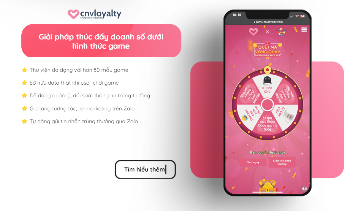 Mini App trên Zalo là cơ hội để các Doanh nghiệp nhỏ, hộ kinh doanh Online chiến thắng các ông lớn trong ngành 19 gamification