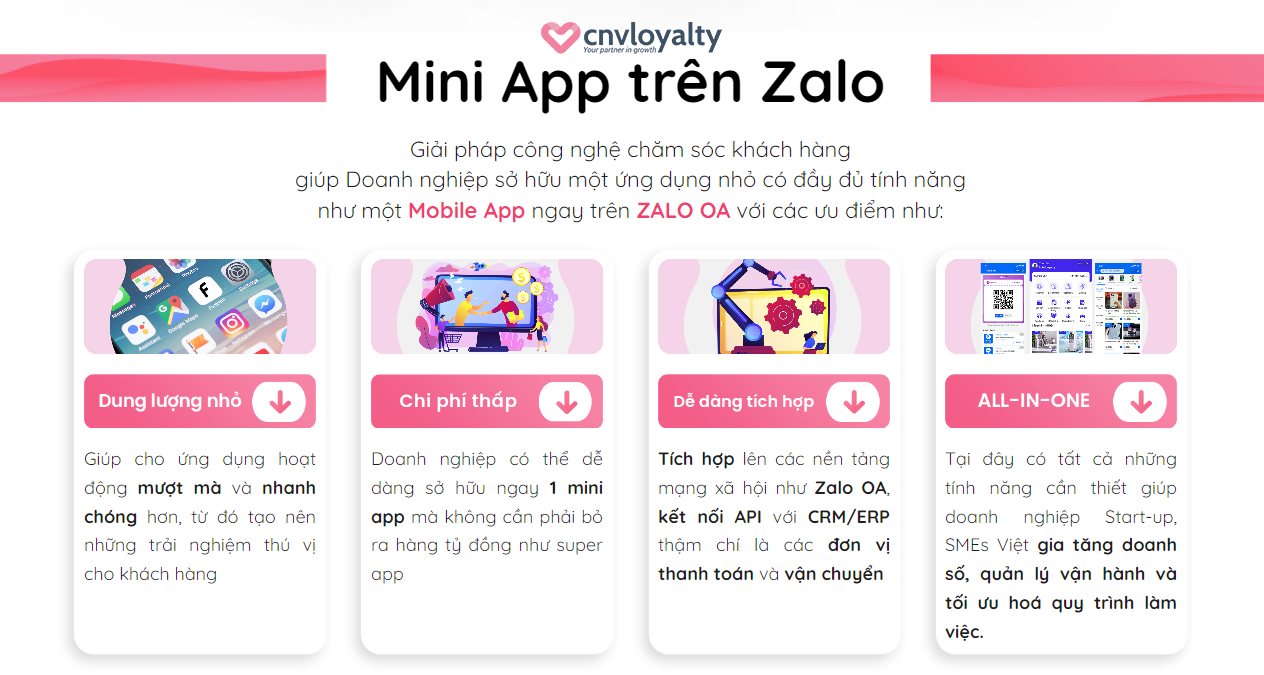 Mini App trên Zalo là cơ hội để các Doanh nghiệp nhỏ, hộ kinh doanh Online chiến thắng các ông lớn trong ngành 13 mini app