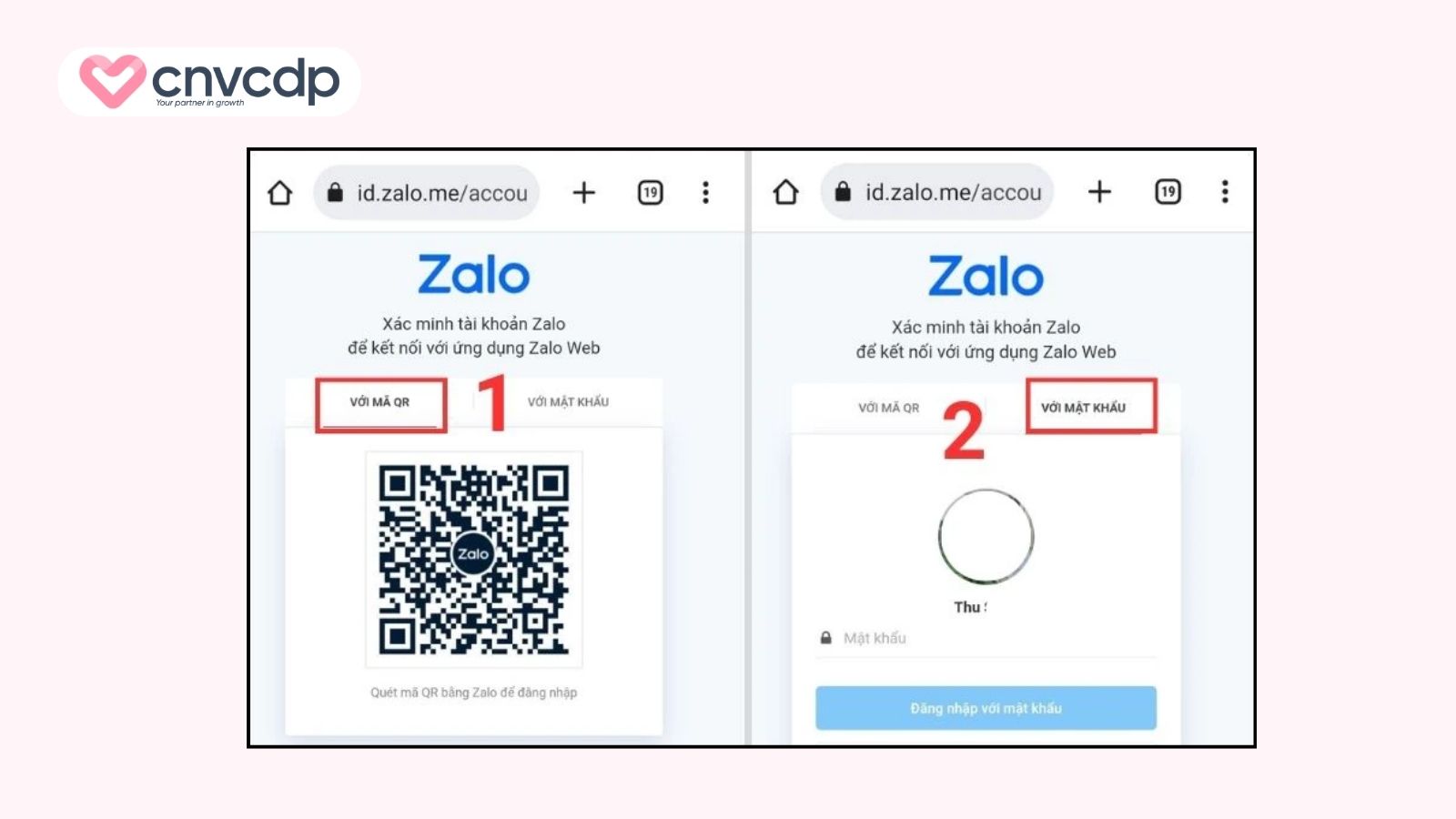Quét mã QR để đăng nhập Zalo Web trên điện thoại thứ 2
