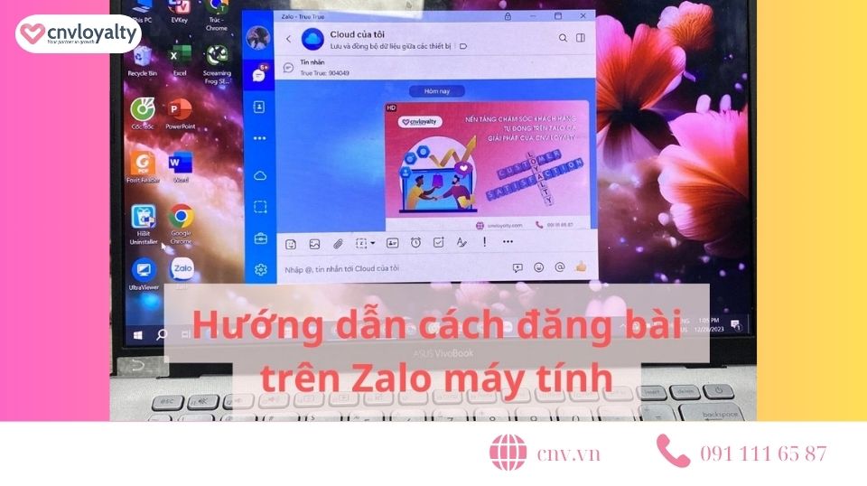 cach dang bai tren zalo may tinh