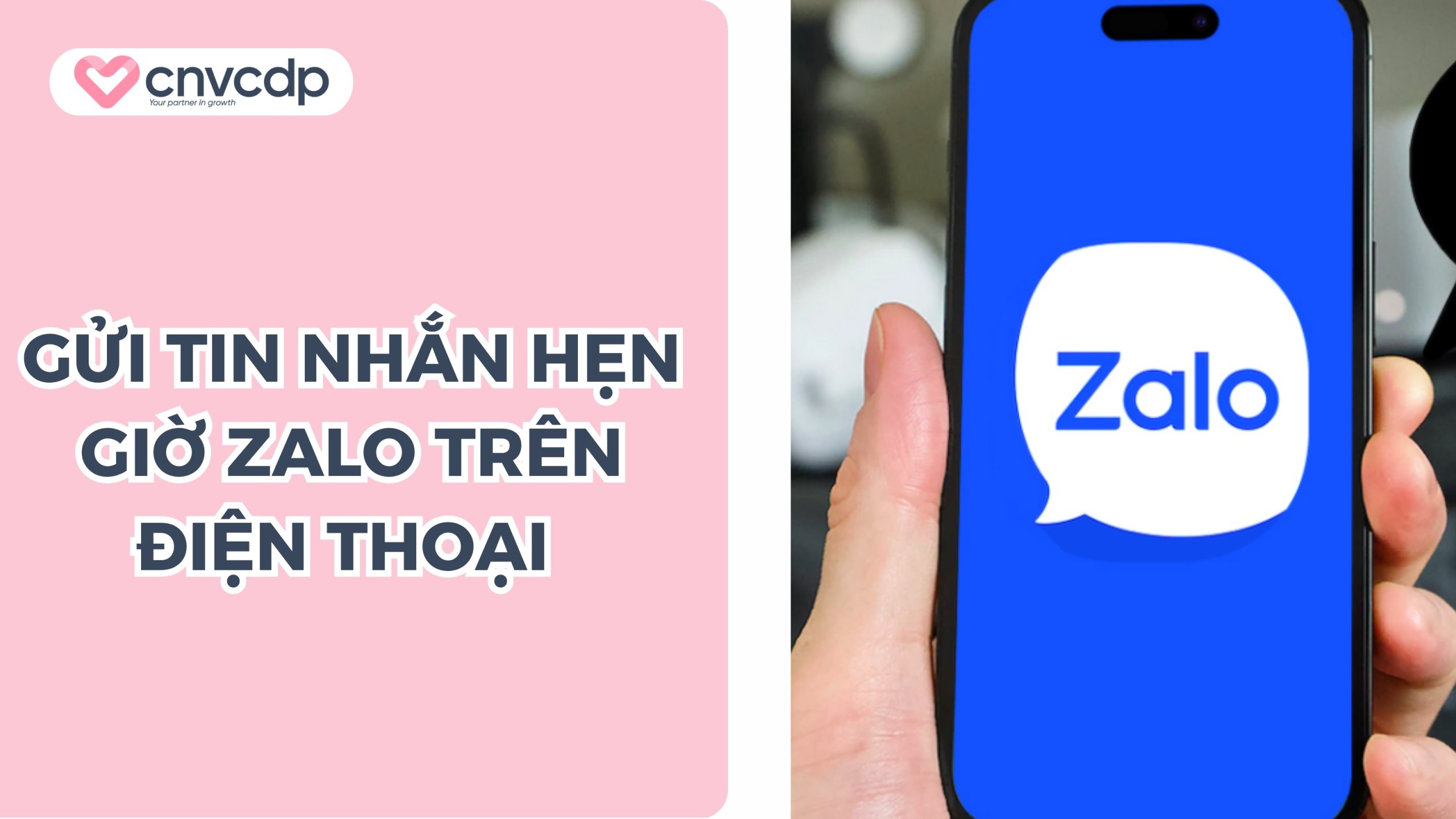 Cách gửi tin nhắn hẹn giờ Zalo trên điện thoại