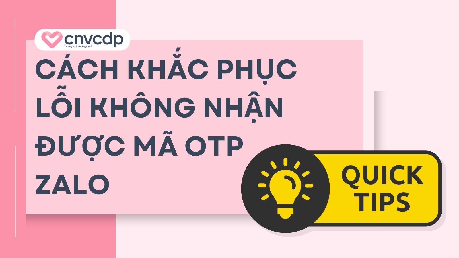 Cách khắc phục lỗi không nhận được mã OTP Zalo