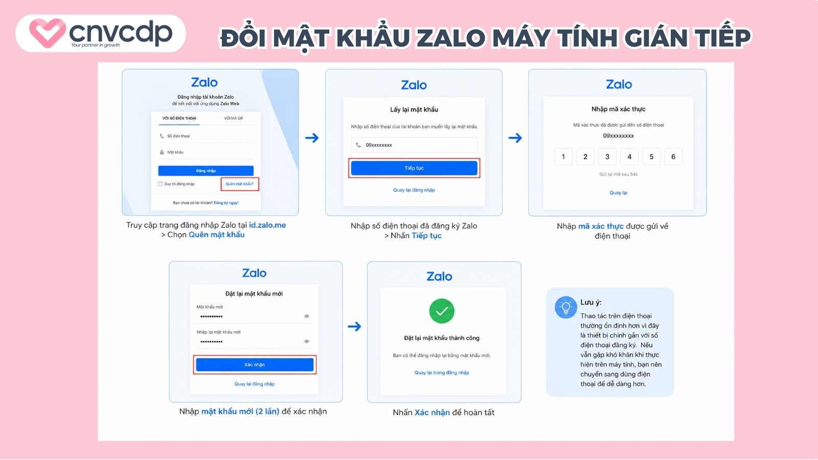 Trường hợp máy tính chưa hỗ trợ đổi mật khẩu trực tiếp