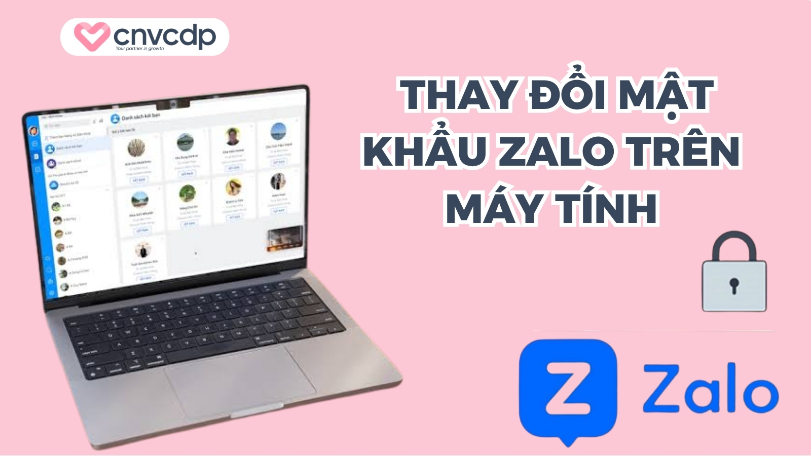 Hướng dẫn cách thay đổi mật khẩu Zalo trên máy tính 