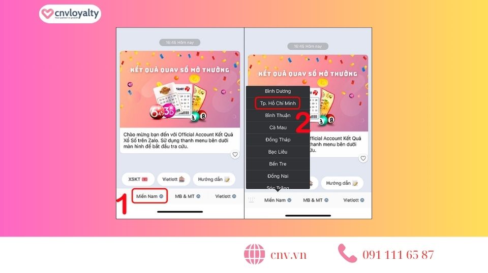 cách xem xổ số miền nam