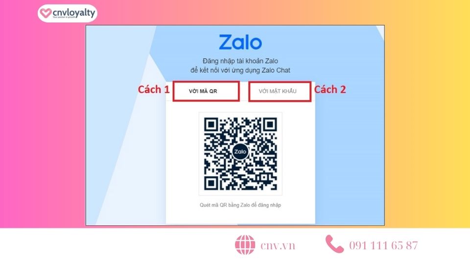 Đăng nhập và sử dụng zalo trên web