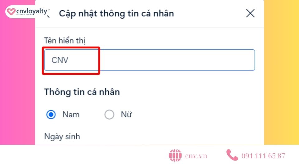 Đổi tên Zalo theo ý muốn của bạn