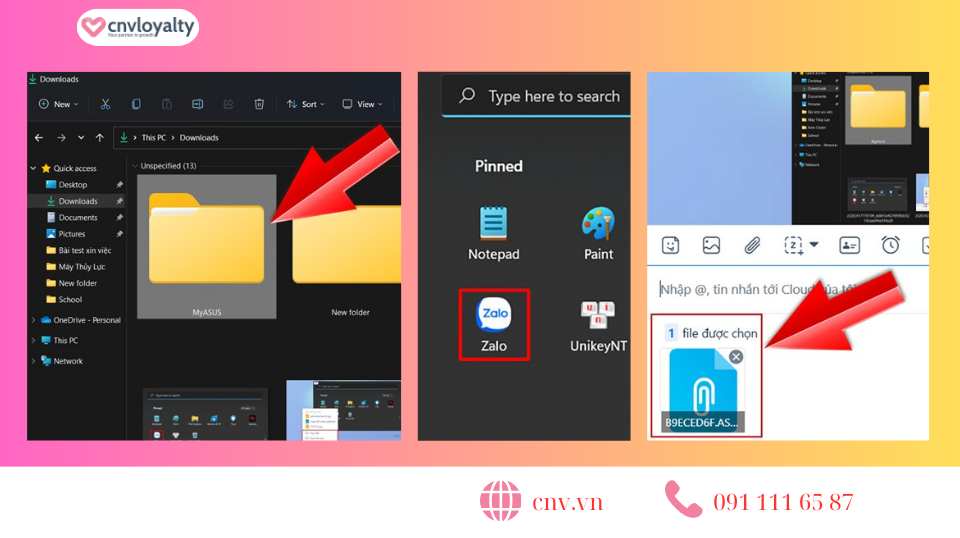 Zalo không tải được file trên máy tính? Cách xử lý như thế nào? 15 copy file và dán vào khung chat Zalo