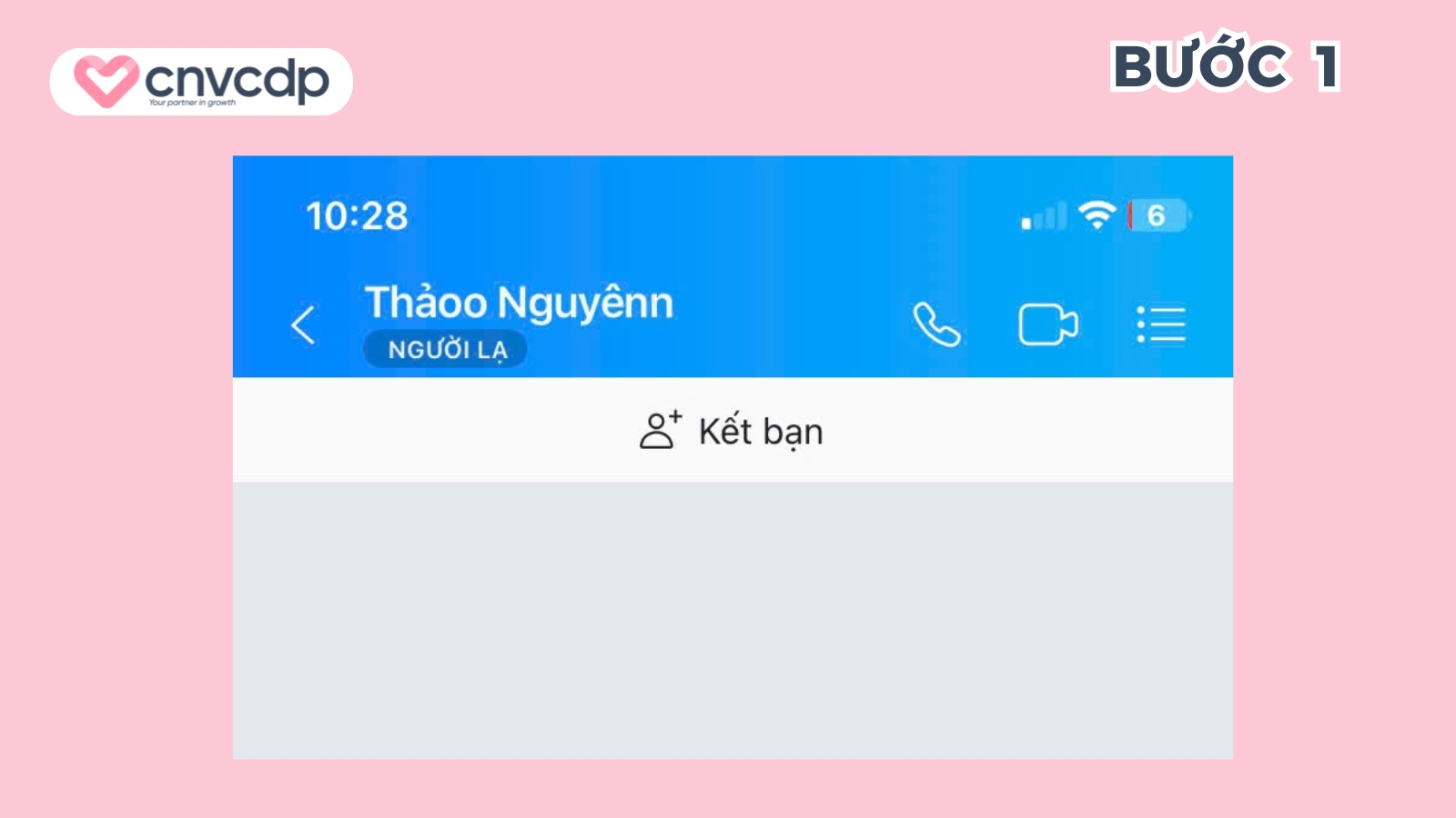Mở hộp thoại và tìm biểu tượng 3 chấm than