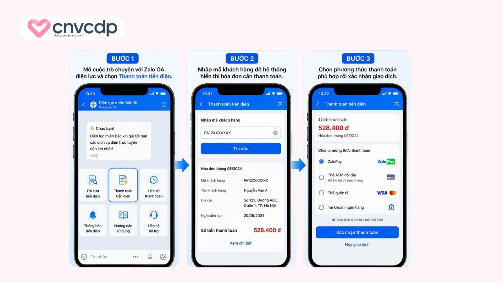 Thanh toán trực tiếp qua Zalo