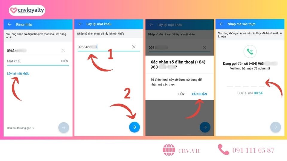 Thủ thuận dùng Zalo lấy lại mật khẩu