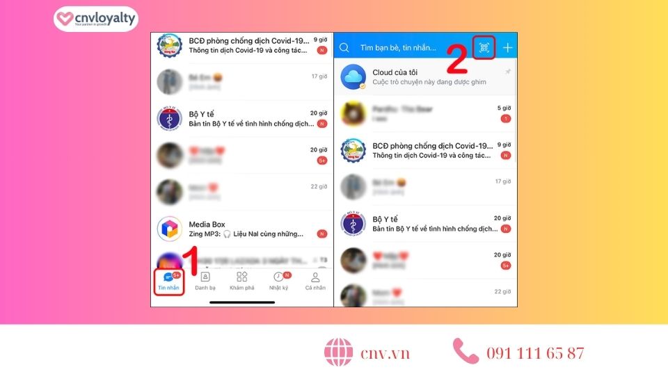 quét mã QR để theo dõi xổ số