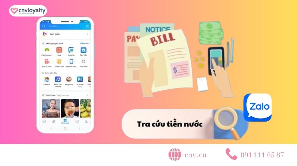 Những lợi ích khi tra cứu hóa đơn tiền nước trên Zalo