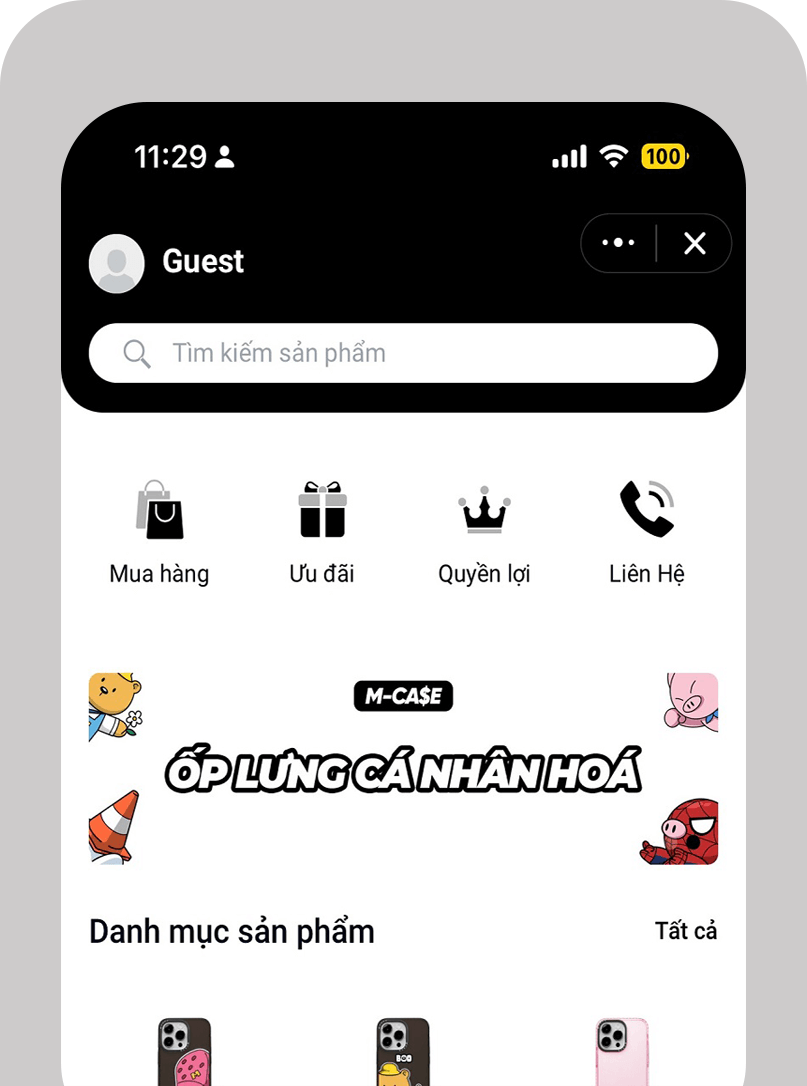 mcase - mini app
