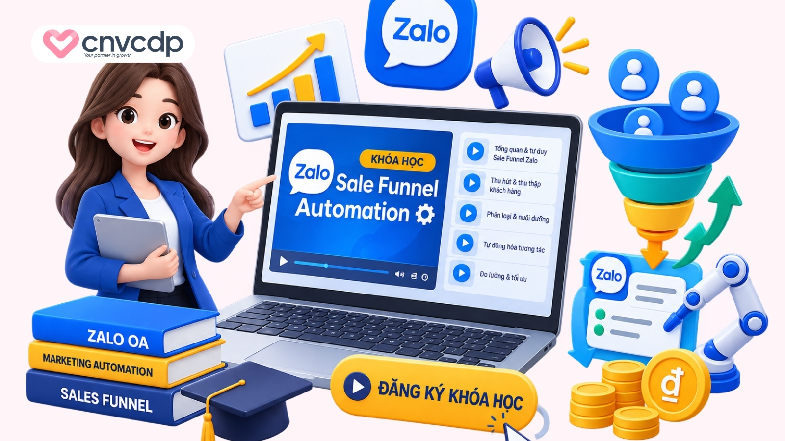 Giới thiệu khóa học Zalo Sale Funnel Automation 