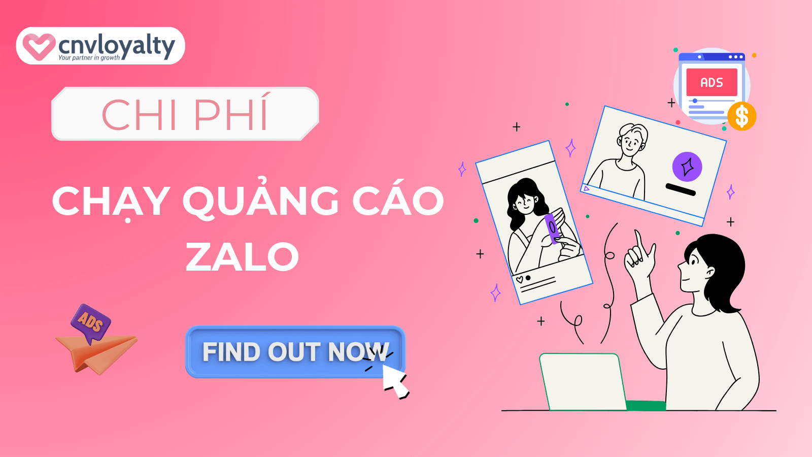 chi phí chạy quảng cáo trên zalo