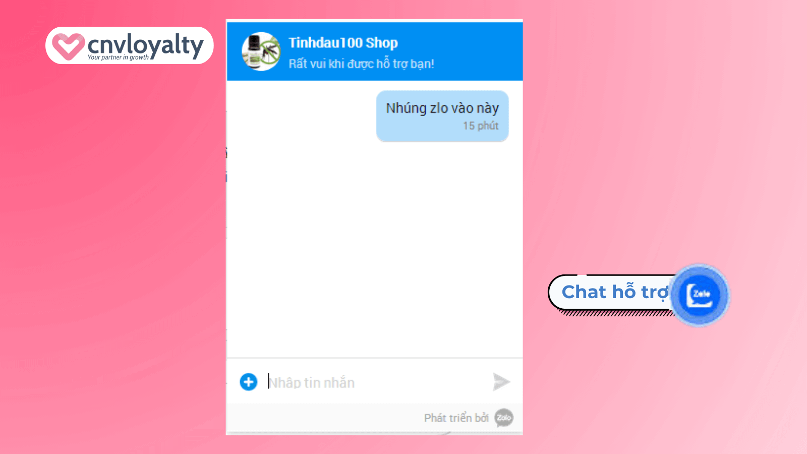 Cách nhúng zalo chat vào website