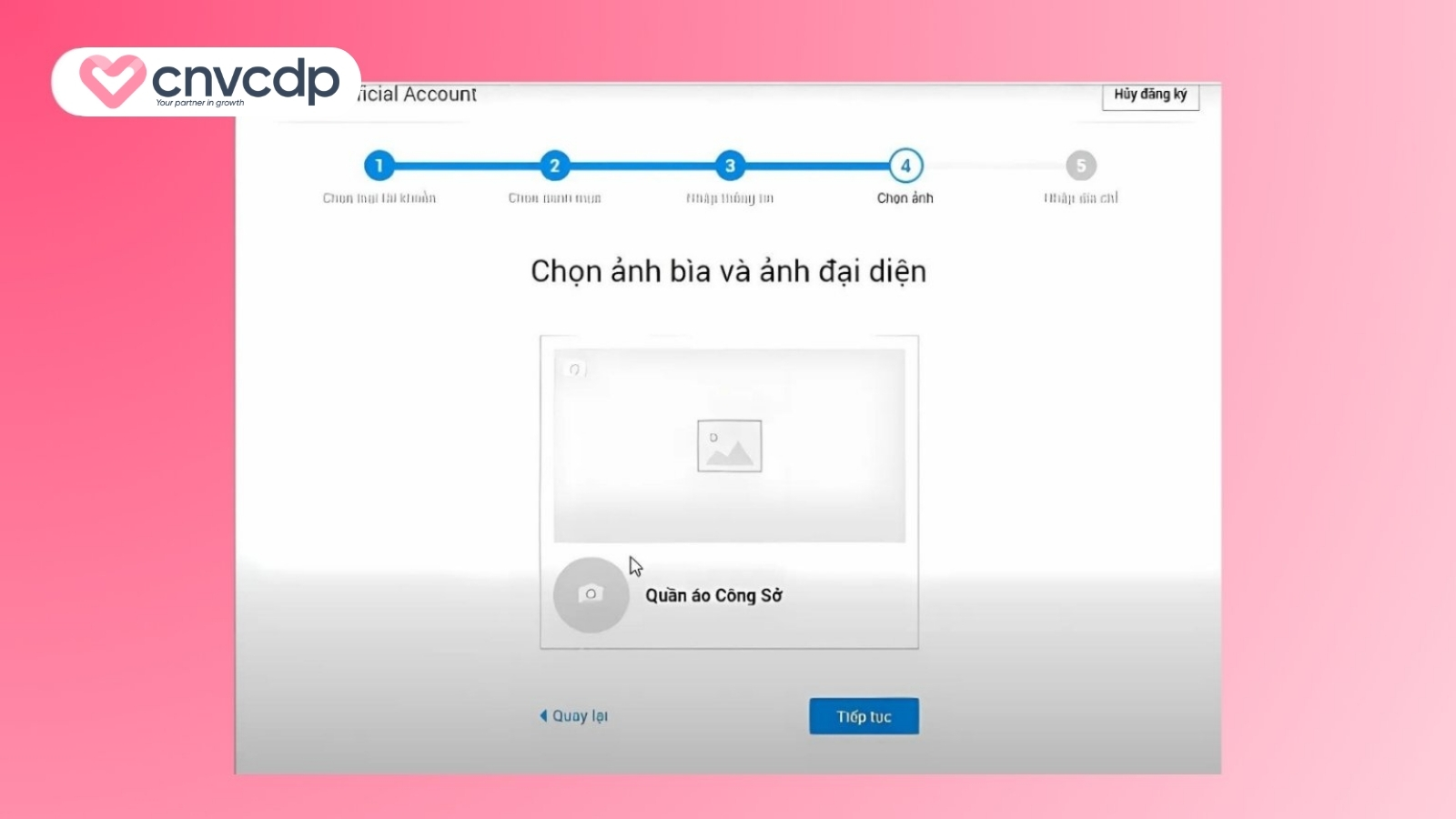 Chọn ảnh đại diện
