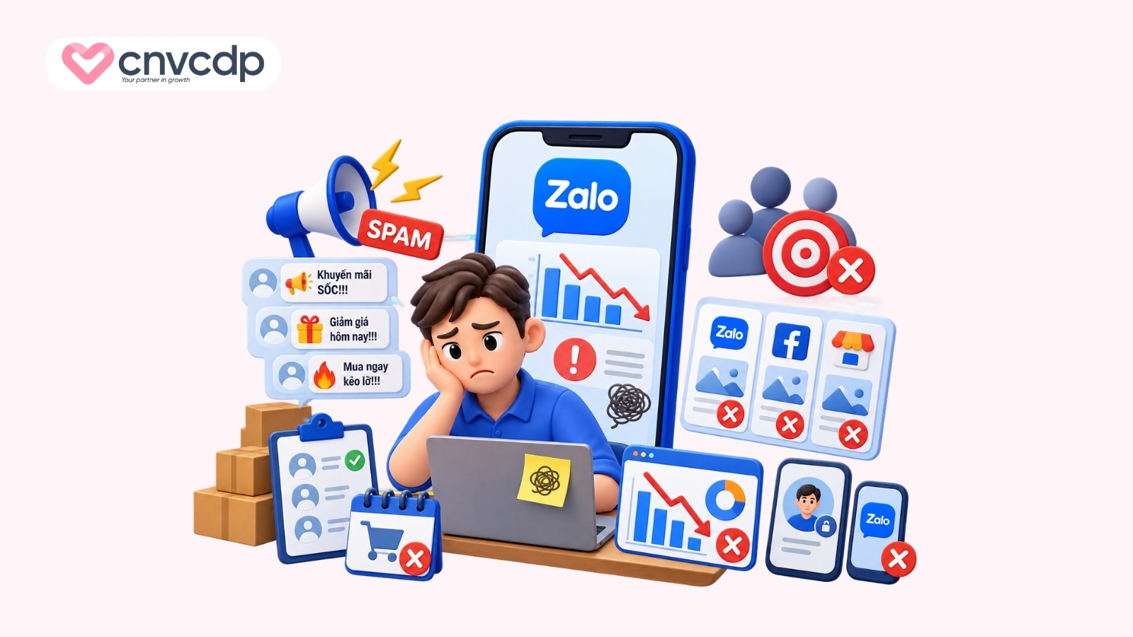 Sai lầm khiến bán hàng trên Zalo không hiệu quả