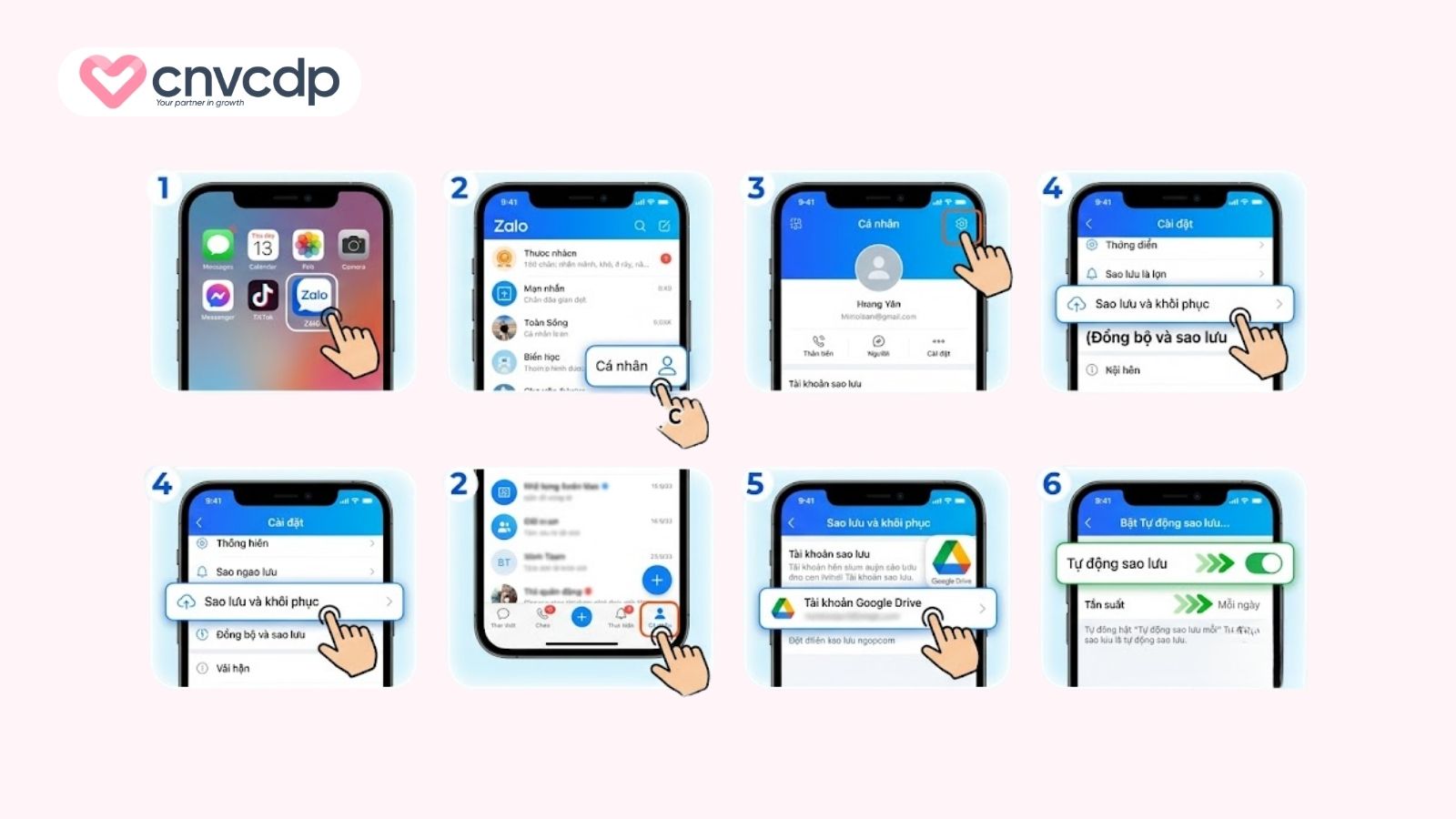 Hướng dẫn nhanh trên điện thoại