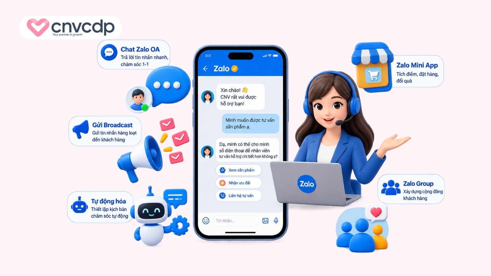 Chăm sóc khách hàng qua Zalo OA mới nhất hiện nay 9 Một số cách chăm sóc khách hàng khác qua Zalo