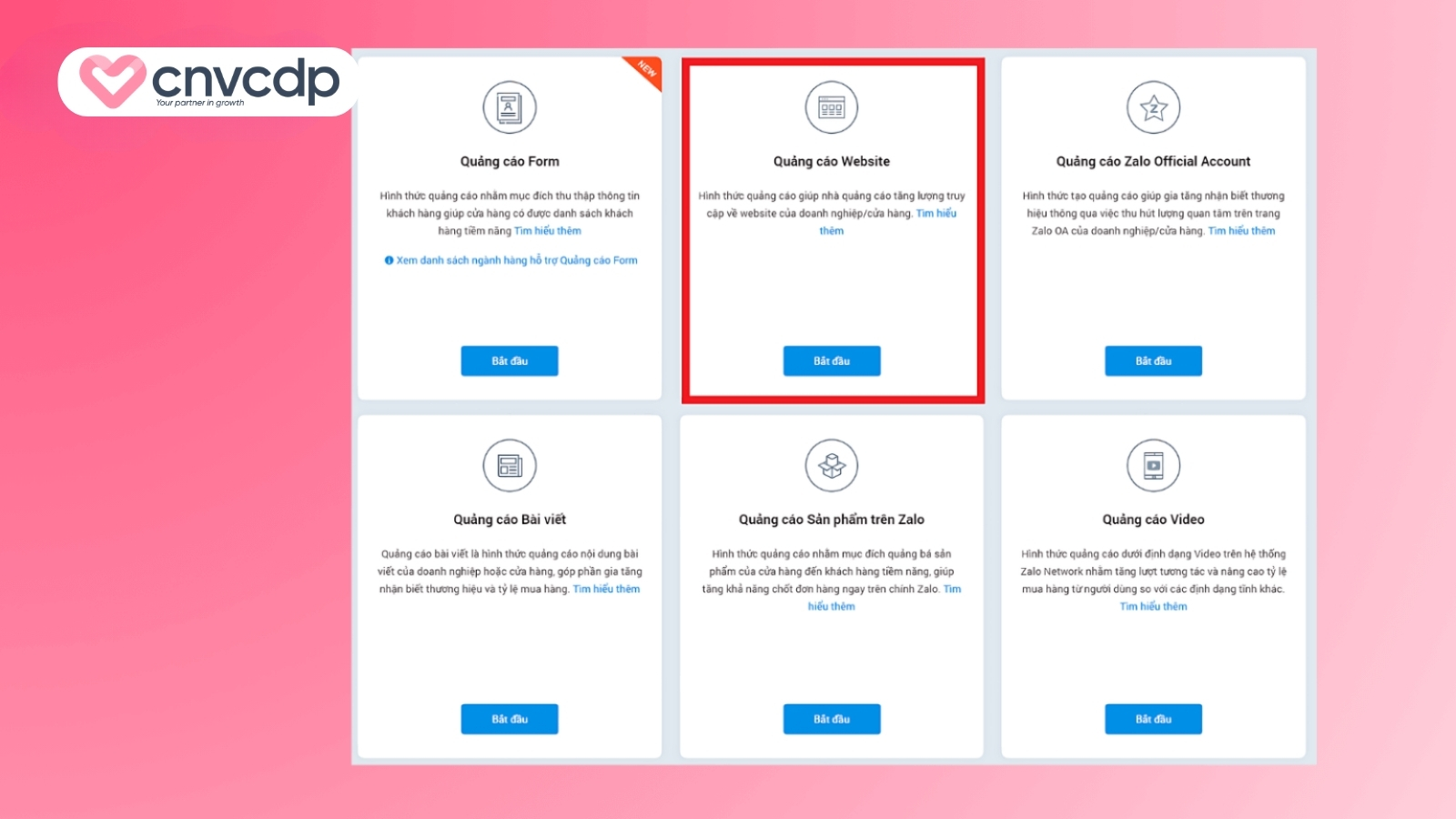 Zalo Ads là gì? Cách chạy Ads Zalo hiệu quả mới nhất 2025 11 Chọn hình thức quảng cáo Zalo Ads phù hợp