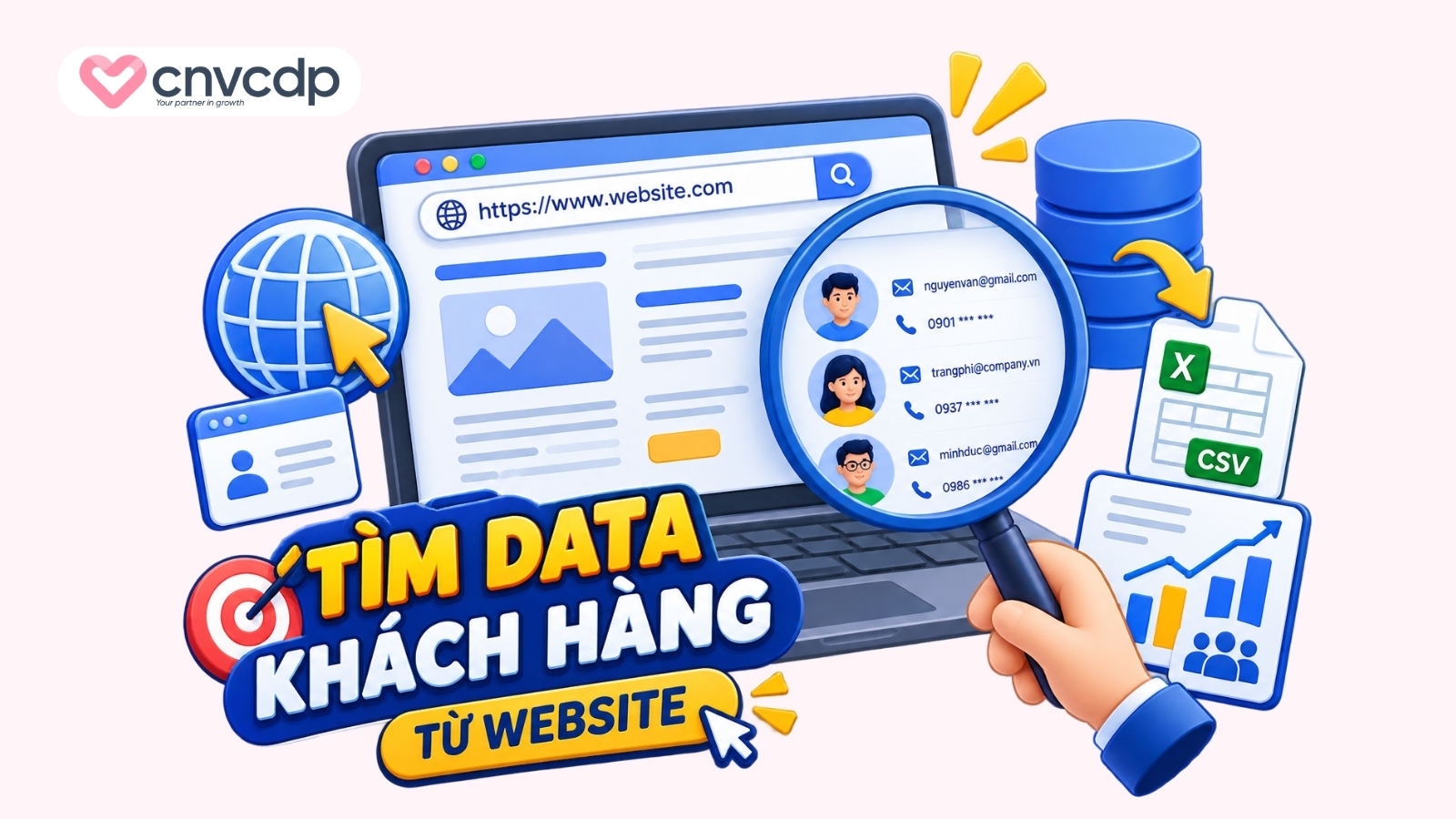 Top 8 cách tìm kiếm data khách hàng CHẤT LƯỢNG 5 Tìm data khách hàng từ website