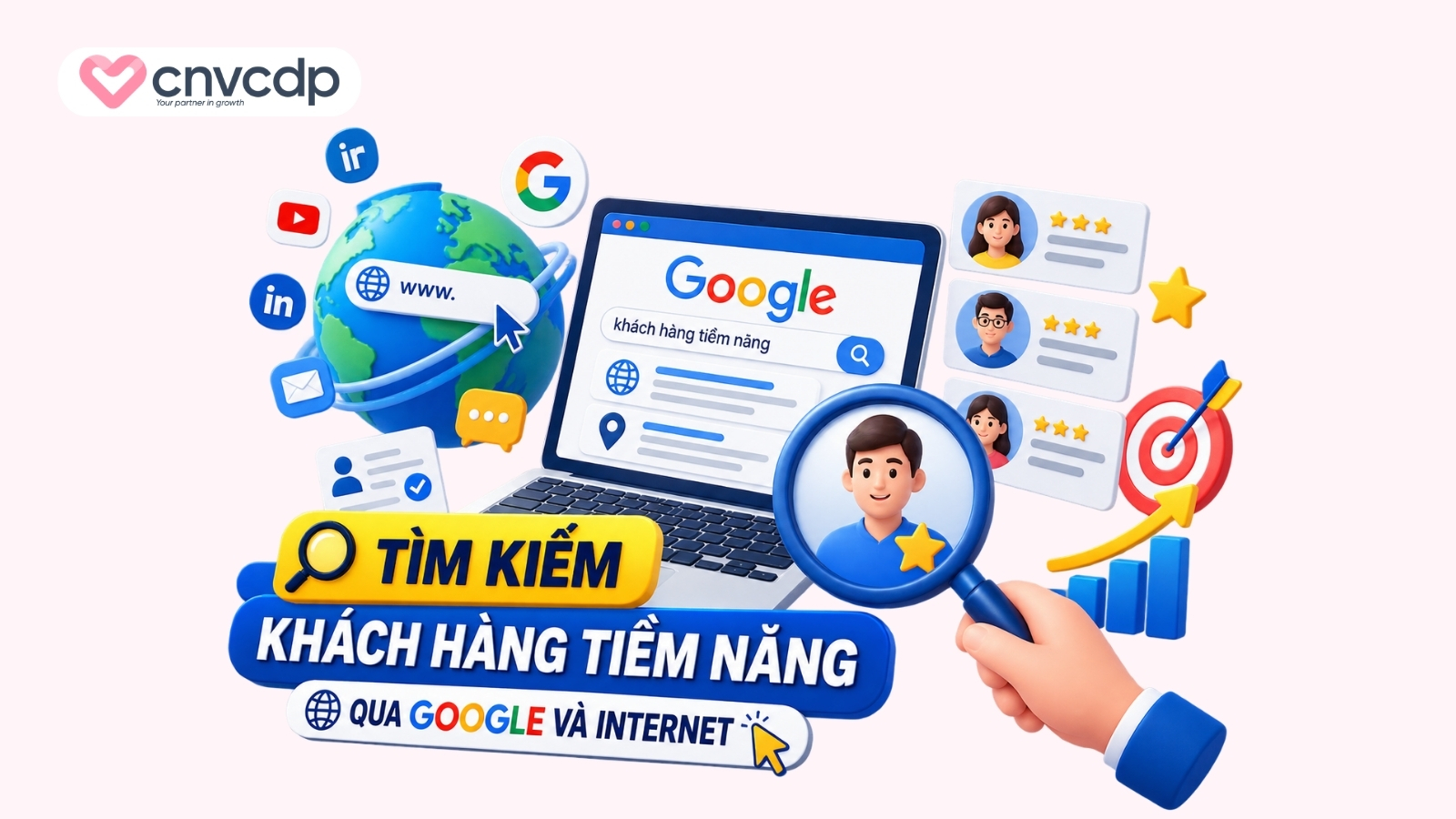 Top 8 cách tìm kiếm data khách hàng CHẤT LƯỢNG 7 Tìm kiếm khách hàng tiềm năng qua Google và Internet