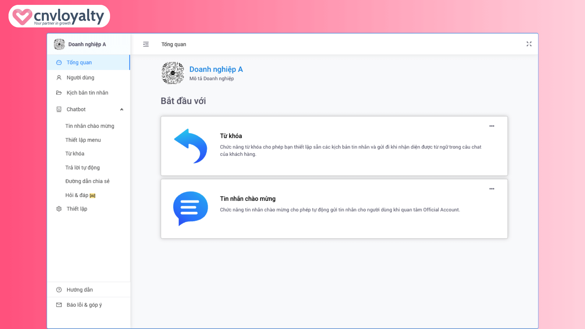 Bước 3 kết nối Zalo OA với Chatbot Bước 3 kết nối Zalo OA với Chatbot