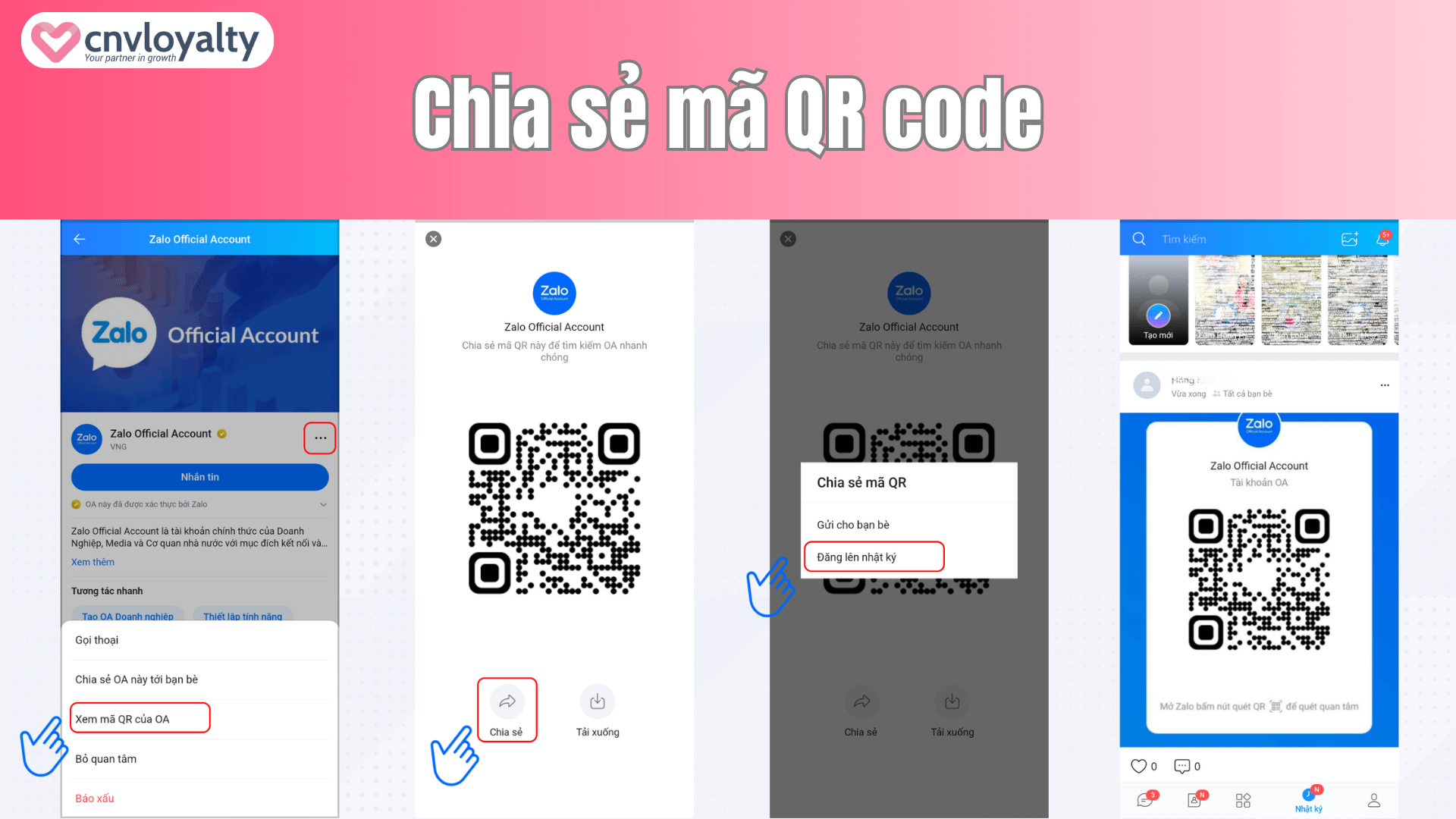 5+ cách tăng lượt quan tâm trên Zalo OA HIỆU QUẢ 8 Chia sẻ QR code