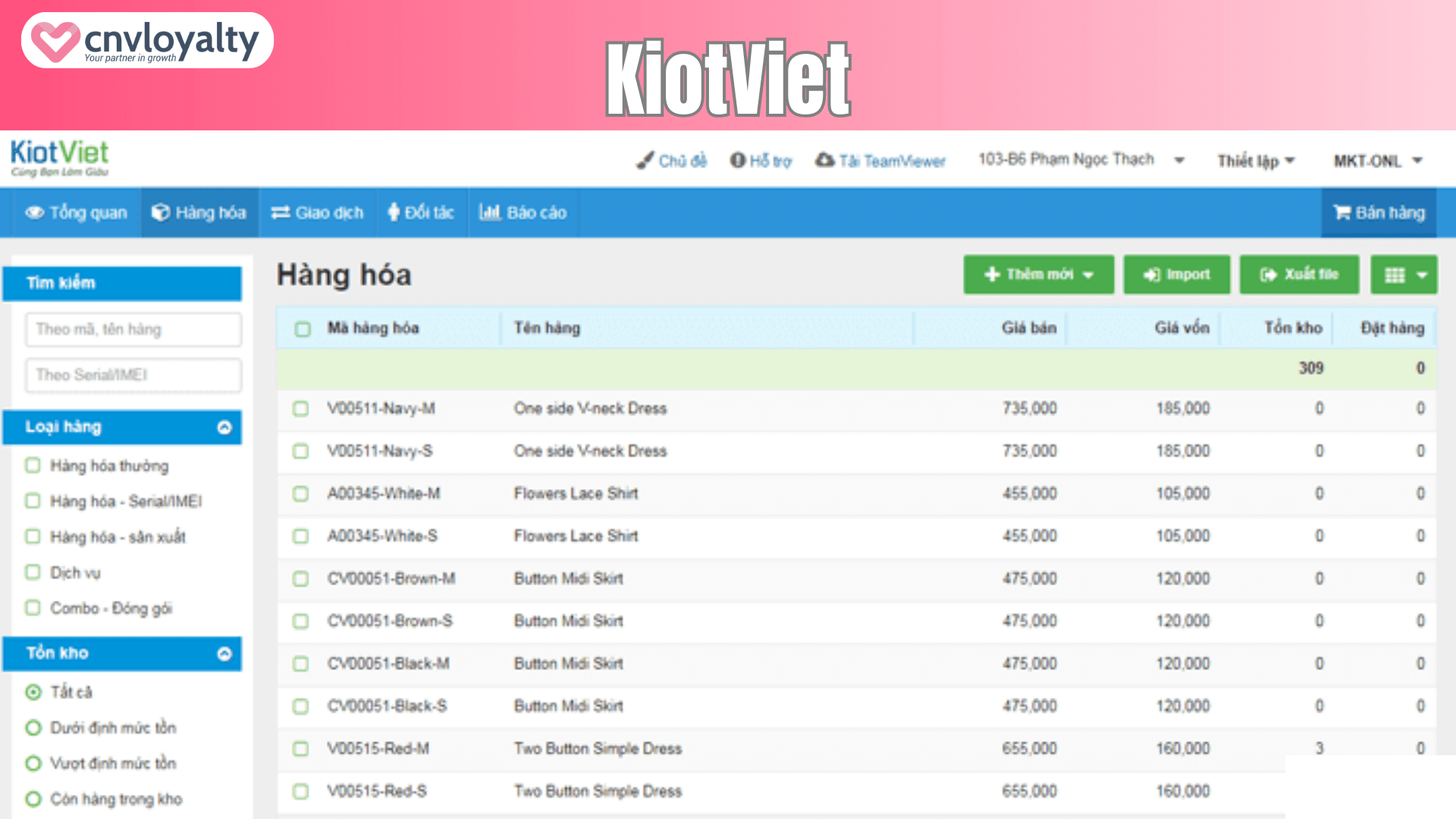 TOP 3+ phần mềm quản lý kho MIỄN PHÍ phổ biến nhất hiện nay 9 KiotViet - phần mềm quản lý kho