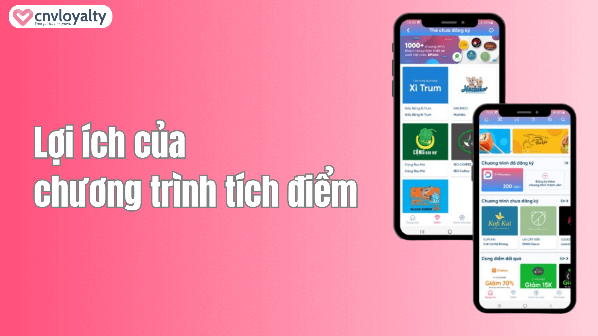 Lợi ích của chương trình tích điểm