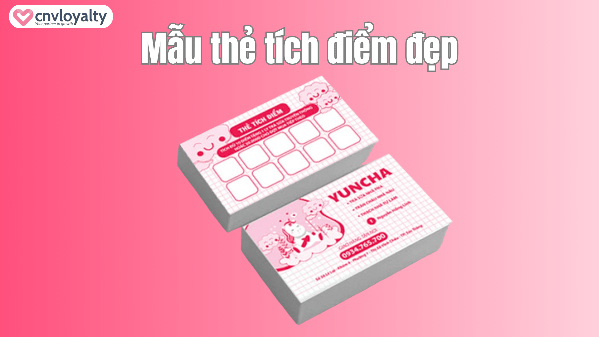 Mẫu thẻ tích điểm đẹp 3