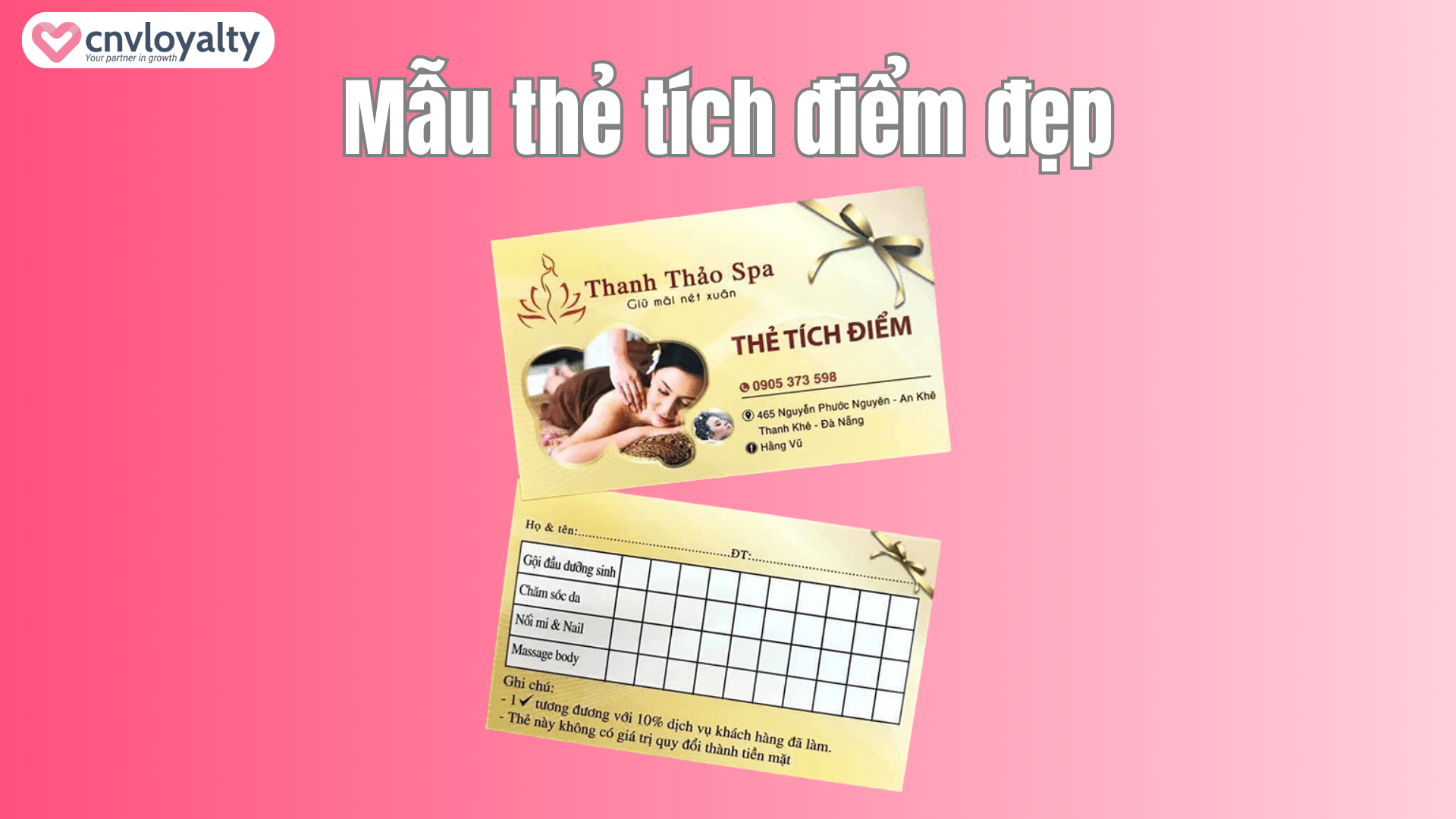 Mẫu thẻ tích điểm đẹp 4
