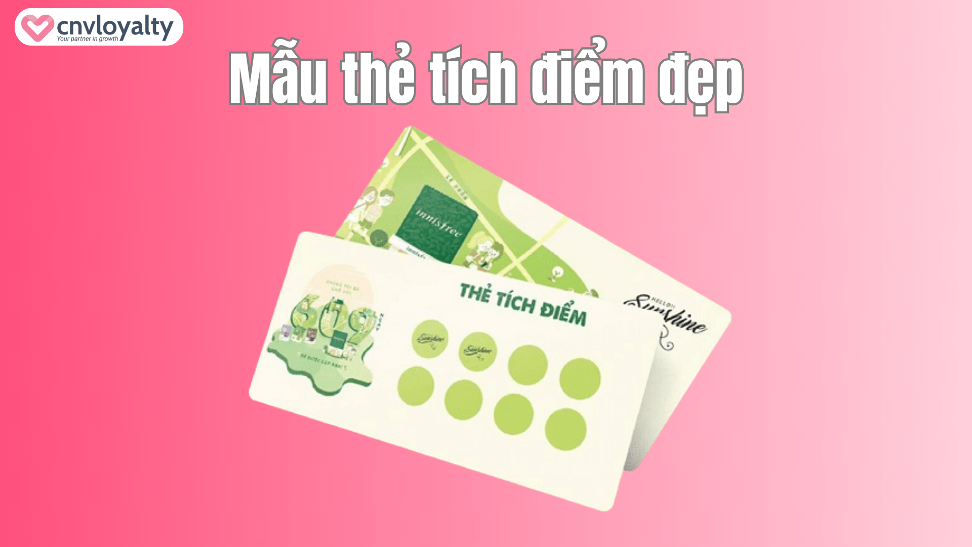 Mẫu thẻ tích điểm đẹp 1