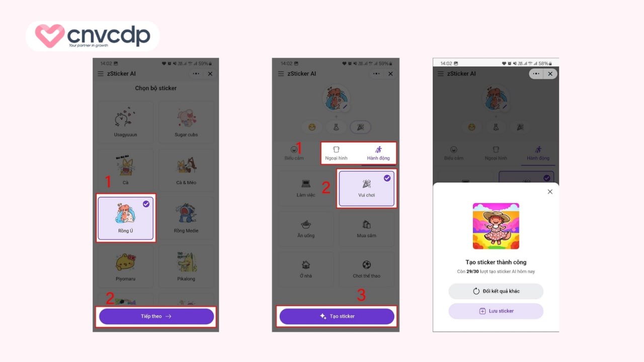 Cách tạo sticker trên Zalo bằng ảnh của mình cực dễ 2026 4 Cách tạo sticker trên Zalo bằng AI (zSticker AI)