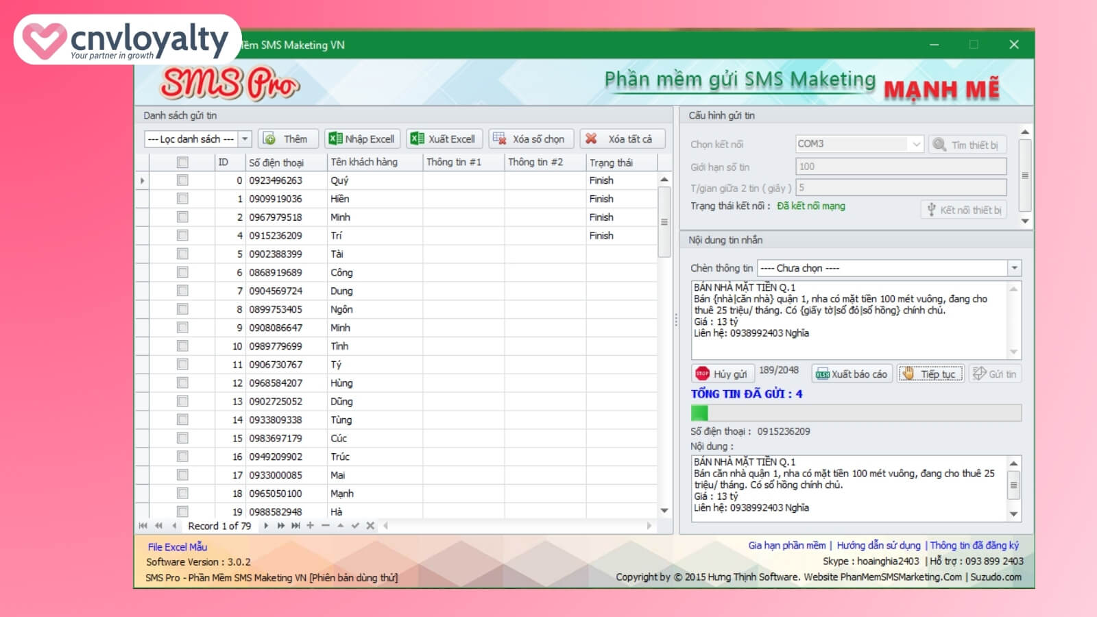 Cách gửi tin nhắn hàng loạt trên điện thoại ĐƠN GIẢN 17 phần mềm gửi tin nhắn hàng loạt - SMS Pro