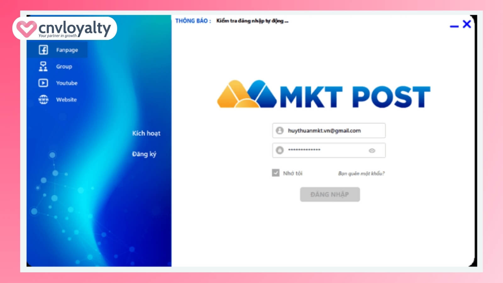 phần mềm gửi tin nhắn hàng loạt trên fanpage