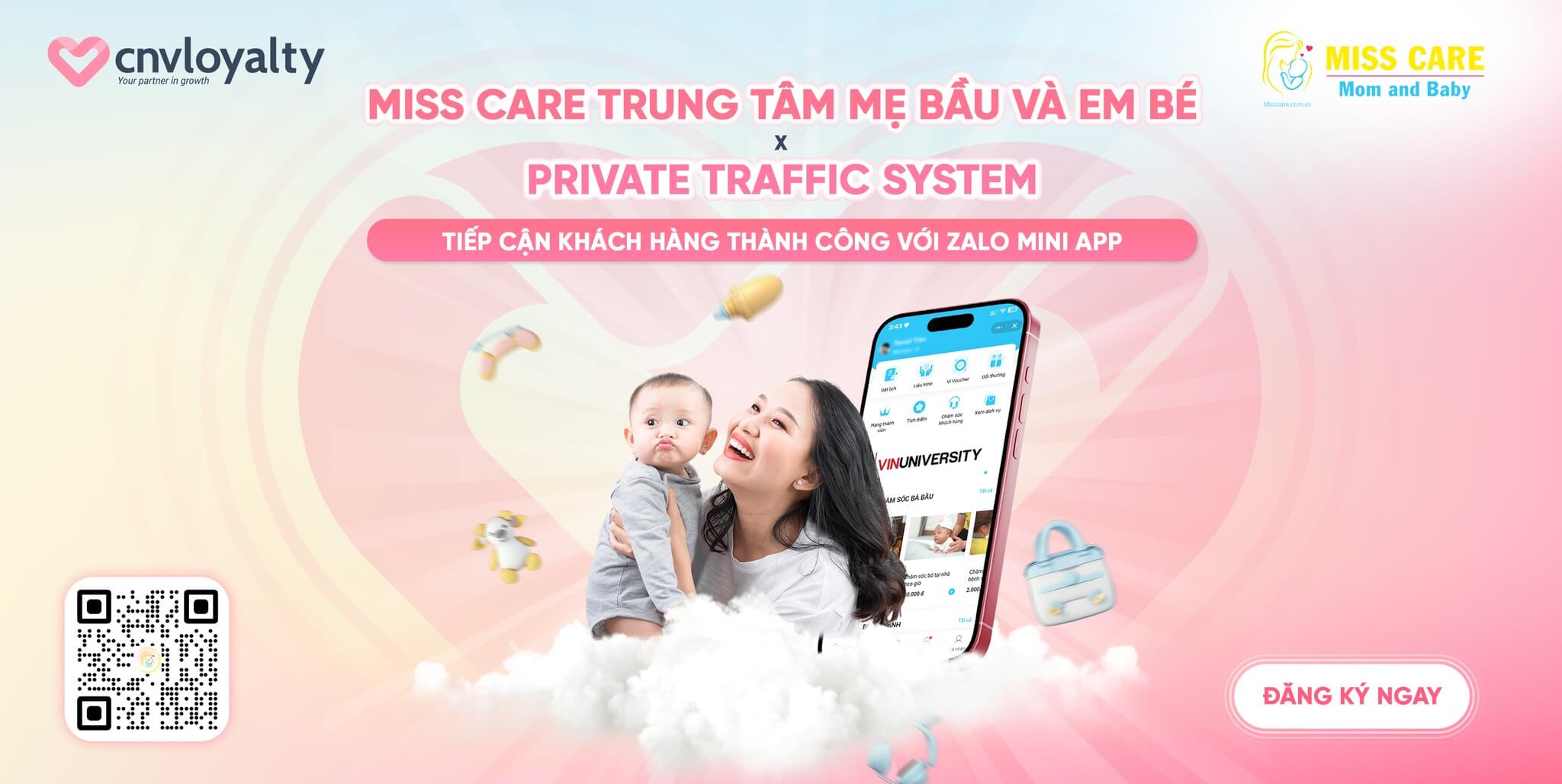 Miss Care trung tam me bau va em be x Private Traffic System