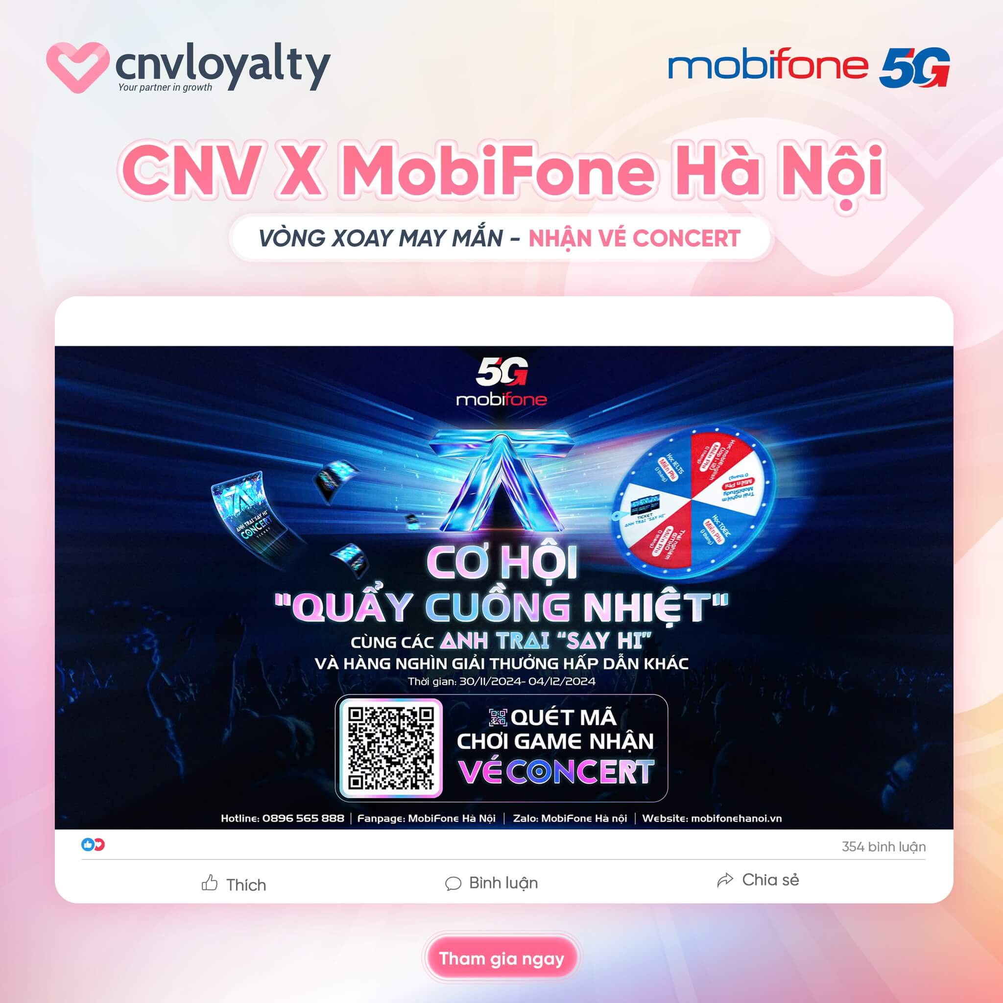 Ve vang Concert Anh Trai Say Hi Mon qua tu MobiFone Ha Noi