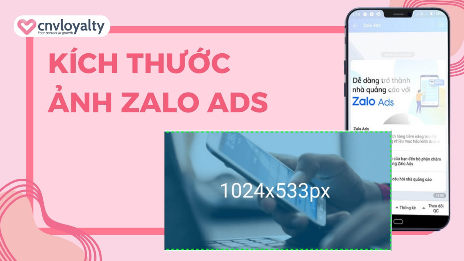 Kich thuoc anh quang cao Zalo Ads