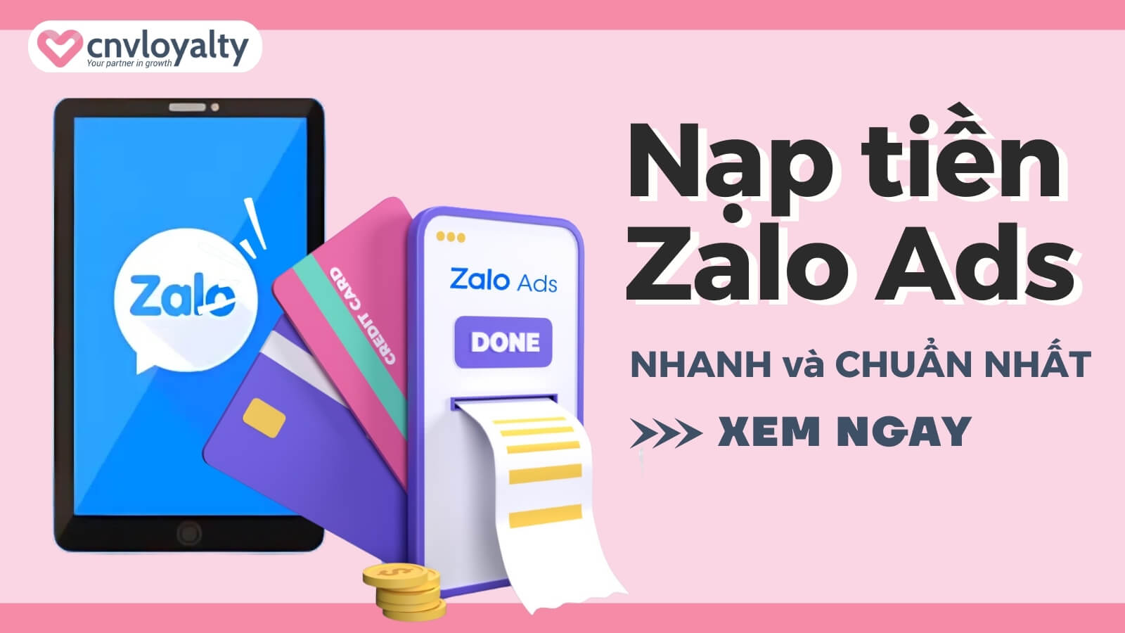 Nap tien Zalo Ads