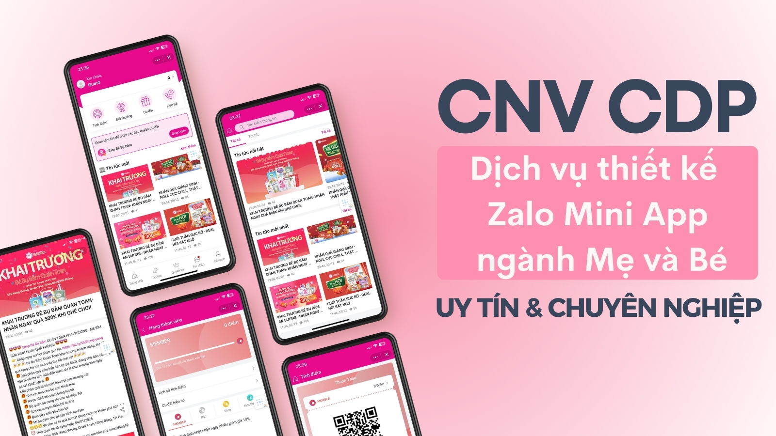 Zalo Mini App ngành hàng Mẹ và Bé: Giải pháp kinh doanh ĐỘT PHÁ 13 CNV thiet ke Zalo Mini App nganh hang Me va Be