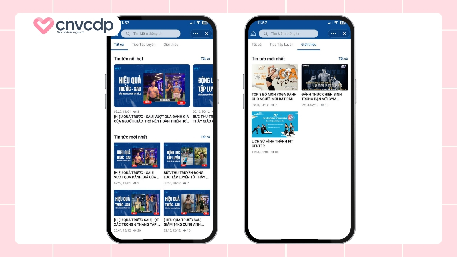 Zalo Mini App ngành Fitness: Bí quyết nâng cao trải nghiệm khách hàng 7 Quan ly noi dung tin tuc tren Zalo Mini App nganh Fitness