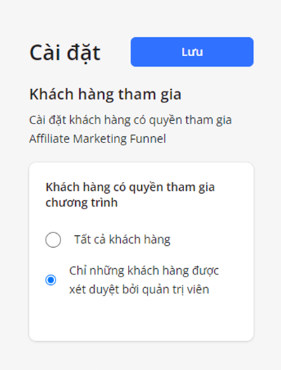 thiet lap doi tuong tham gia