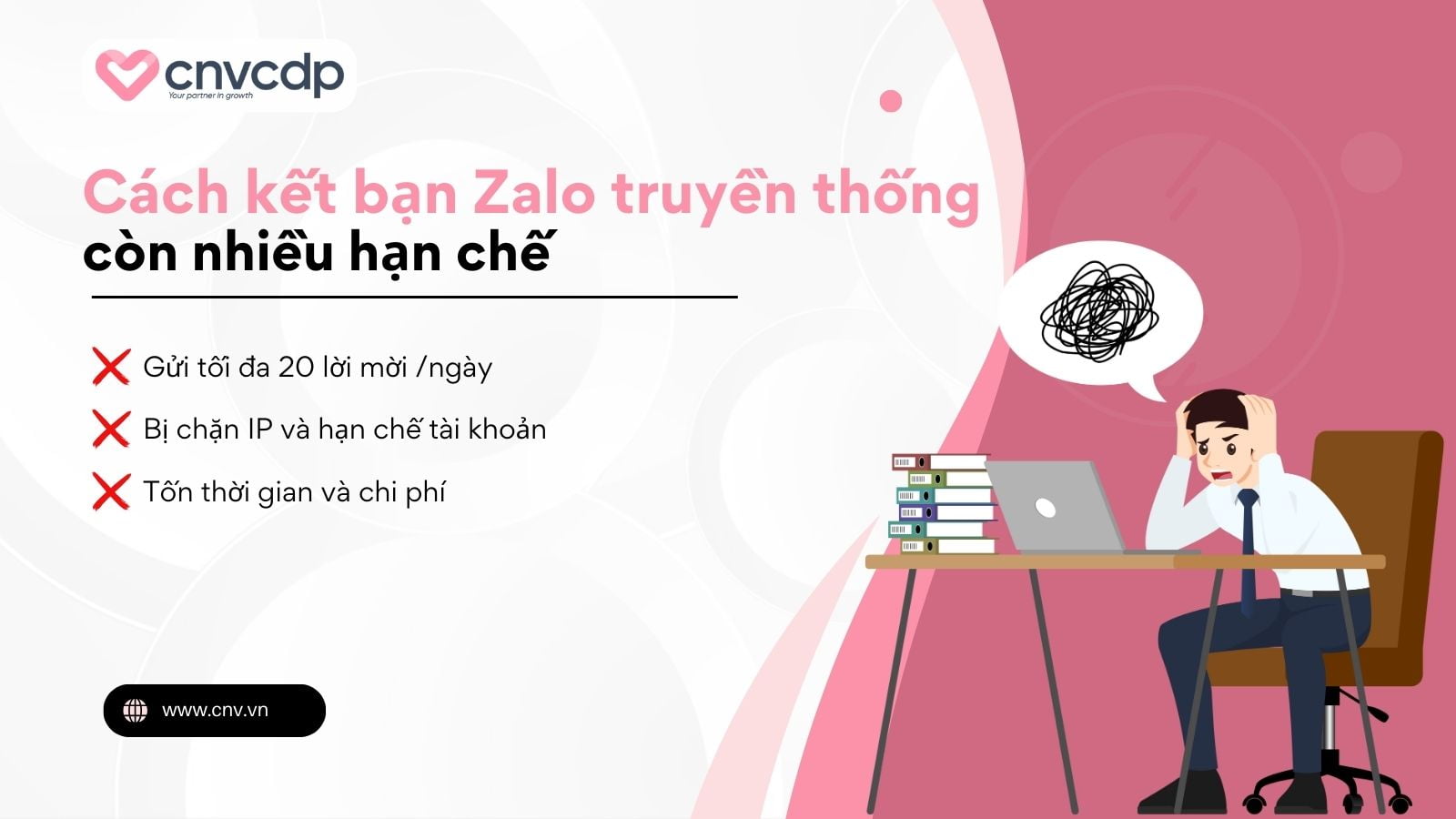 Top 5 phần mềm kết bạn Zalo hàng loạt, giúp tiếp cận hàng triệu khách hàng 3 Ket ban thu cong han che hon phan mem ke ban Zalo hang loat