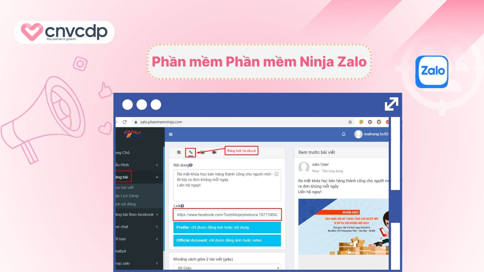 Tổng hợp 6 phần mềm đăng bài Zalo tự động HIỆU QUẢ hiện nay 9 Phần mềm Ninja Zalo