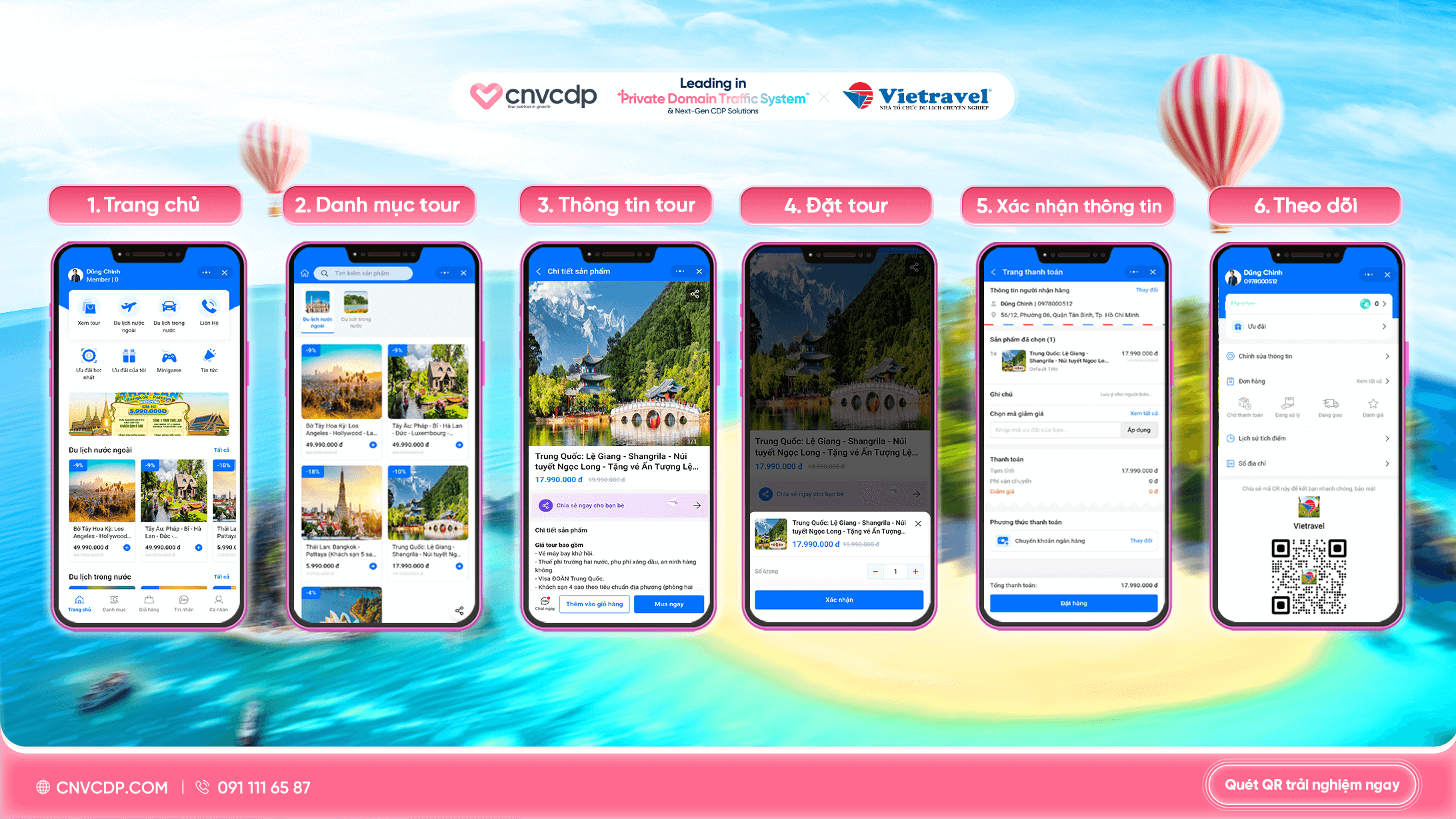Vietravel x Private Domain Traffic System: Tối ưu đặt tour – Làm chủ kênh bán – Tăng trưởng bền vững 2 Zalo Mini App Vietravel x Private Domain Traffic System