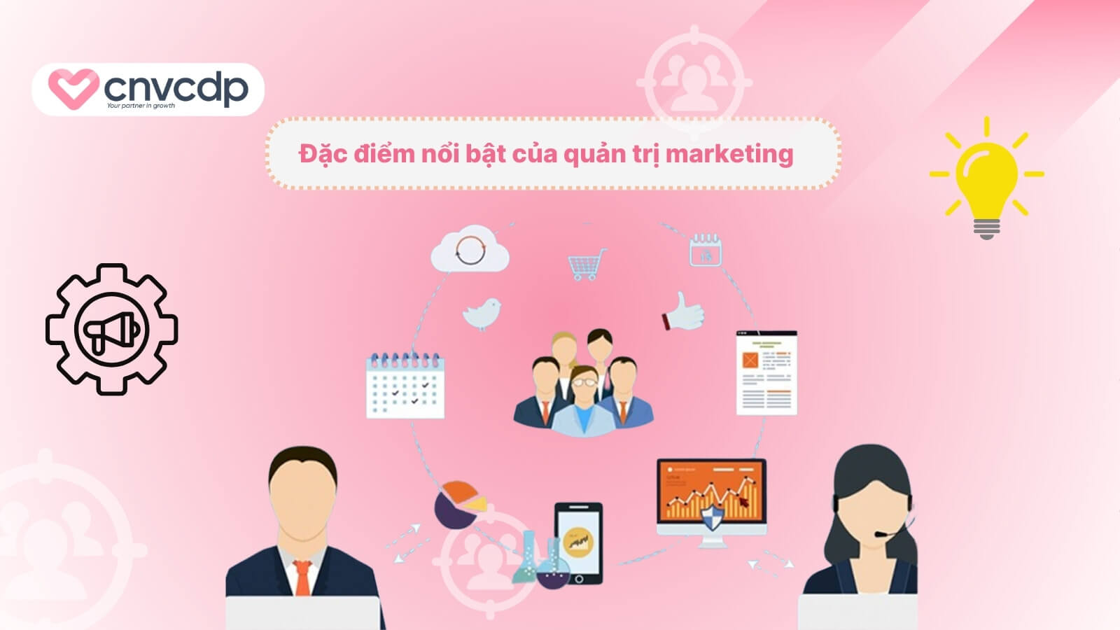 Quản trị Marketing là gì? Đặc điểm vai trò trong doanh nghiệp 4 Các tinh chat noi bat cua cong tac quan tri tiep thi
